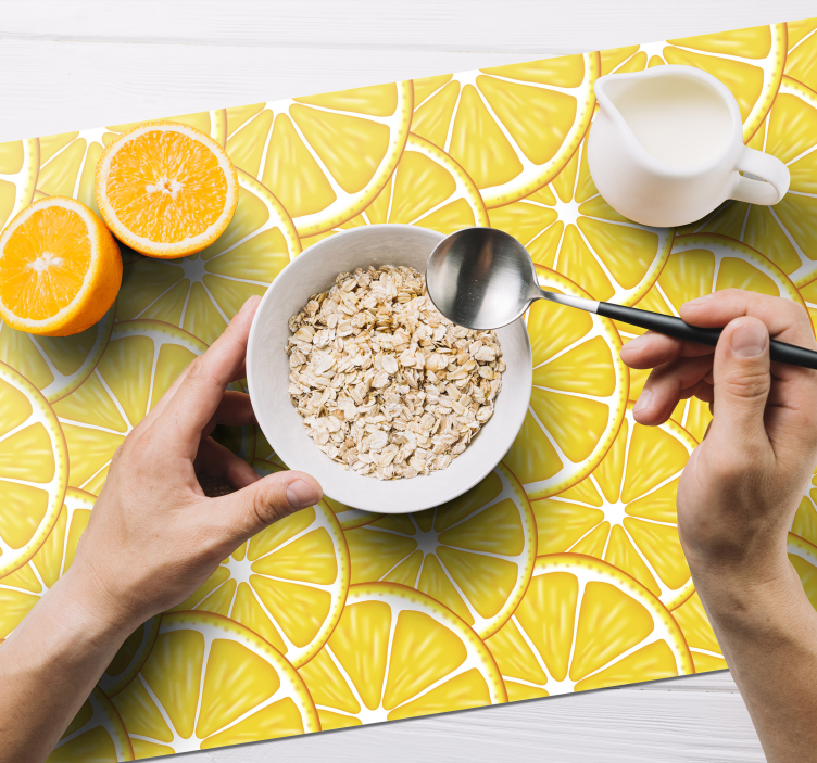 Podkładka na stół w plasterki pomarańczy  - TenStickers