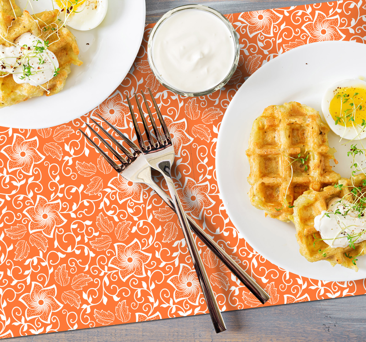 Podkładki na stół do domu kwiaty Paisley - TenStickers