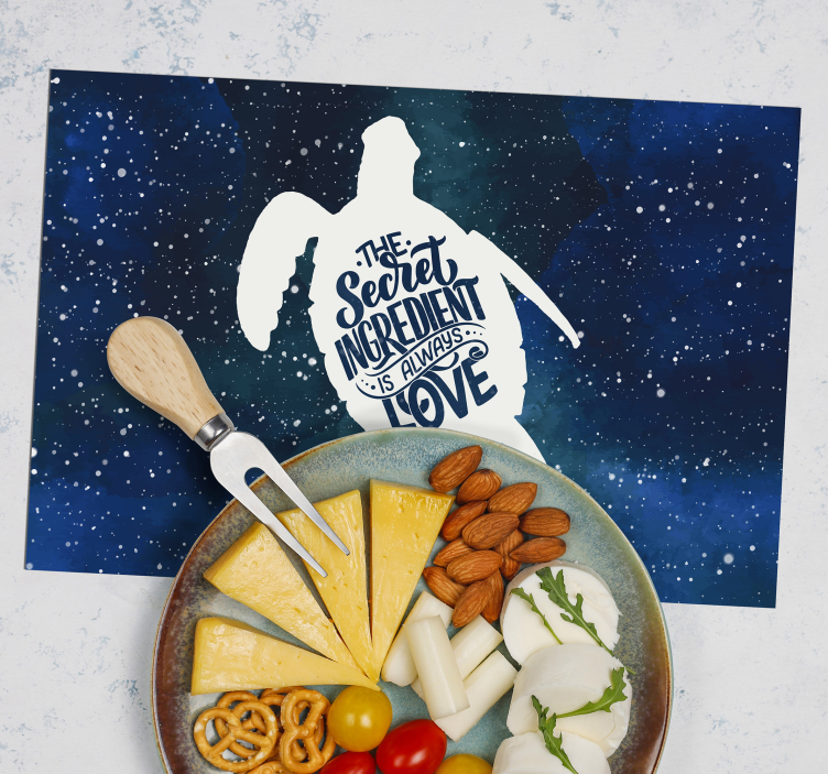 Podkładki na stół żółw w kosmosie - TenStickers