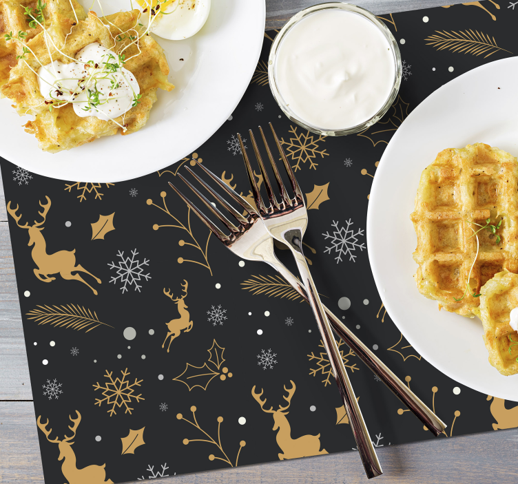 Podkładki na stół swiateczne Kompozycja świąt - TenStickers