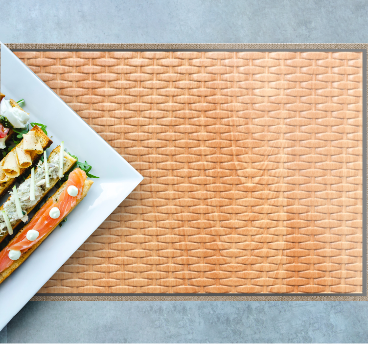 Podkładka na stół z wzorem włókna naturalnego - TenStickers