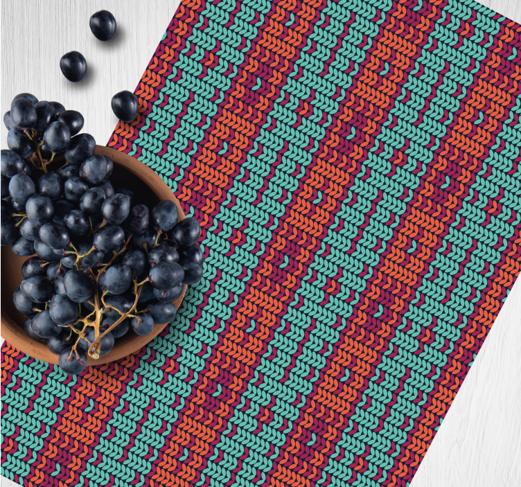 Podkładka na stół w Wielokolorowe paski - TenStickers