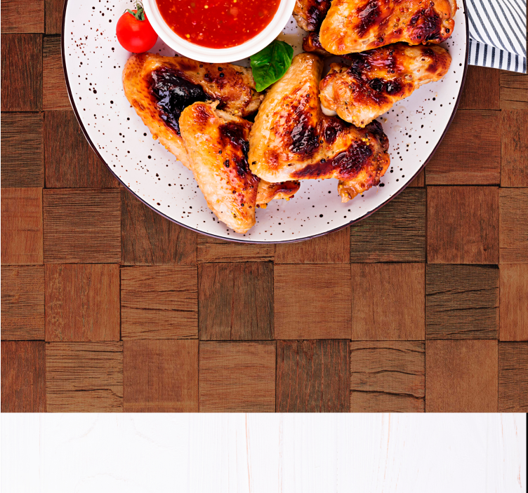 Podkładka Drewniana tekstura brązowych desek - TenStickers