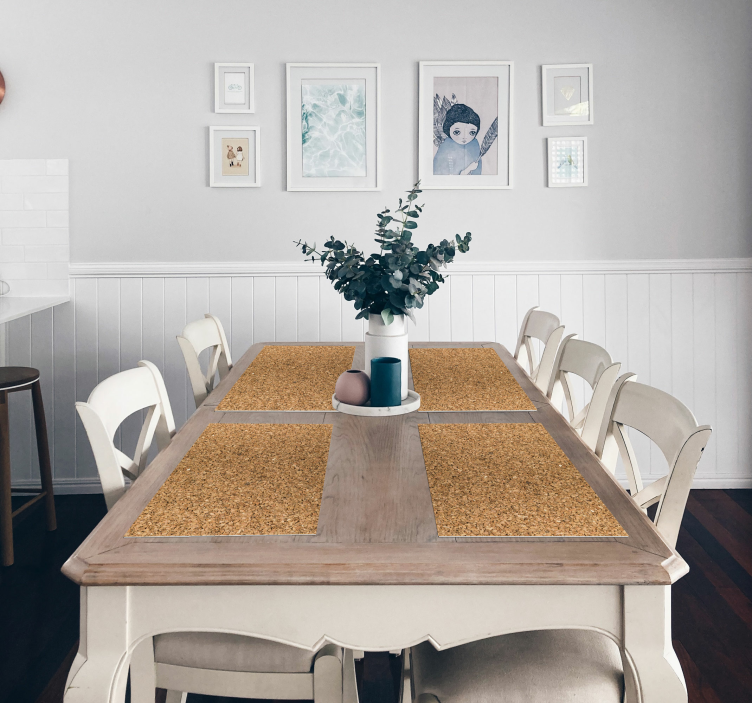 Wzorzysta podkładka na stół Obrus z teksturą korka - TenStickers