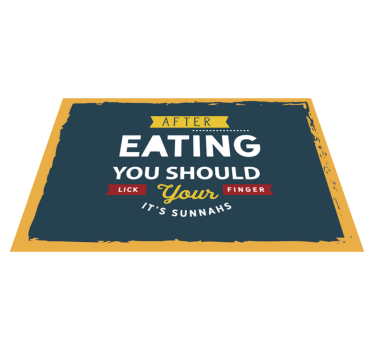 Podkładki na stół do restauracji z Tekstem - TenStickers