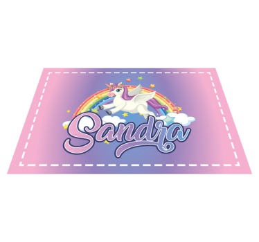 Podkładki na stół dla dzieci z jednorożcem - TenStickers