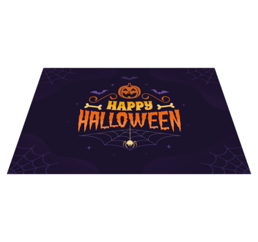 Podkładki na stół Happy Halloween z dynią - TenStickers