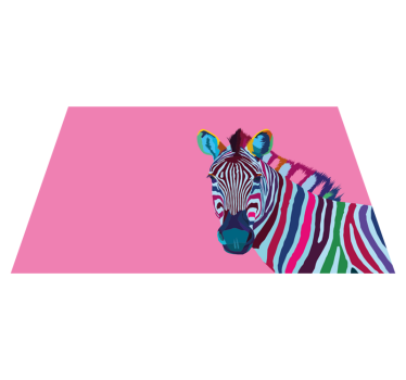 Podkładki pod talerze zebra Pop art - TenStickers