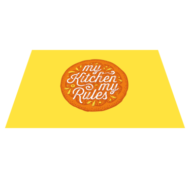 Podkładka na stół z tekstem zasady kuchenne - TenStickers