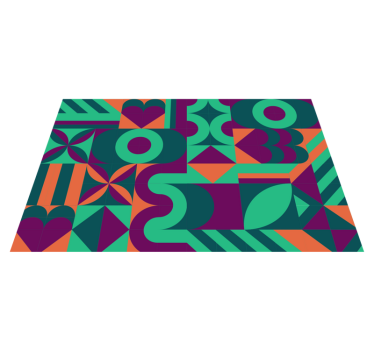 nowoczesne podkładki na stół Kolorowy wzór geometryczny - TenStickers