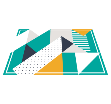 Podkładka na stół nowoczesna w geometryczne kształty - TenStickers