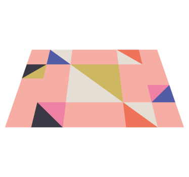 Podkładka na stół nowoczesna sekcje kolorów geometrycznych - TenStickers