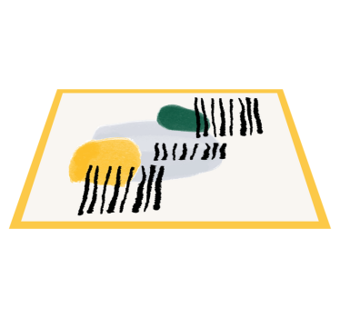 Podkładka na stół nowoczesna Żywe geometryczne kształty - TenStickers