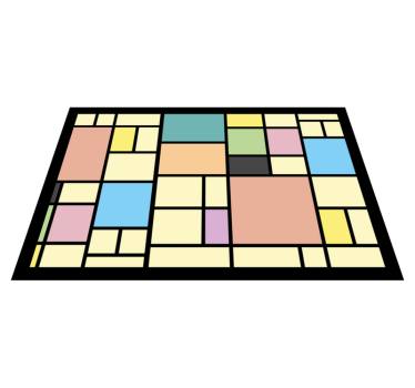 Podkładka na stół nowoczesna wzór geometryczny abstrakcyjny - TenStickers