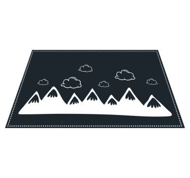 Podkładka na stół nowoczesna silhouette górskiej grani - TenStickers