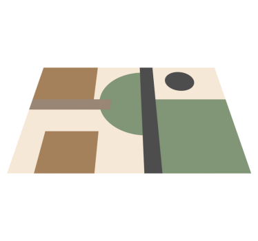 Podkładka na stół nowoczesna kształty geometryczne - TenStickers