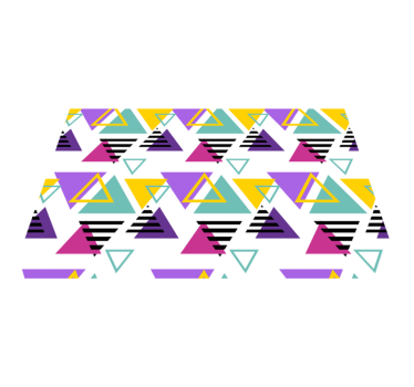 Podkładka na stół nowoczesna kolorowe geometryczne trójkąty - TenStickers