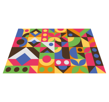 Podkładka na stół nowoczesna Żywa kompozycja geometryczna - TenStickers