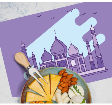 Podkładka na stół nowoczesna silhouette taj mahal - TenStickers