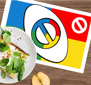 Podkładka na stół nowoczesna w abstrakcyjne kształty - TenStickers
