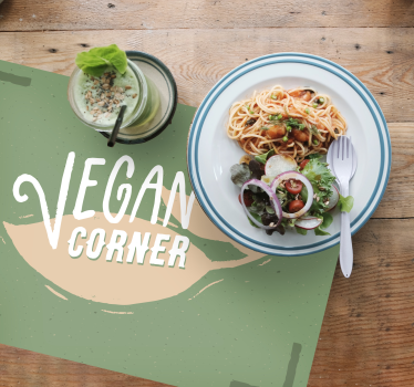 Podkładki pod talerz vegan - TenStickers