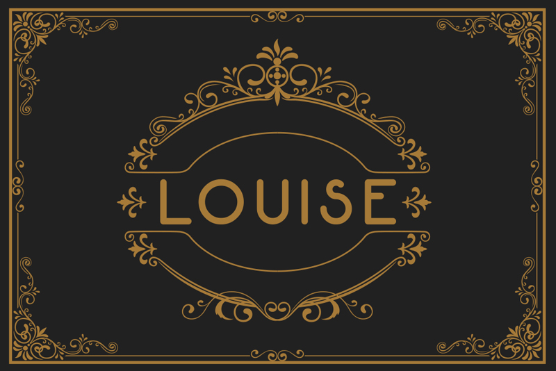 Podkładki na stół z imionami elegancki - TenStickers