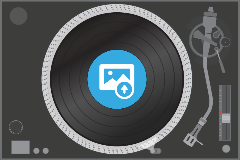 Oryginalne podkładki na stół Zdjęcie na płycie winylowej - TenStickers