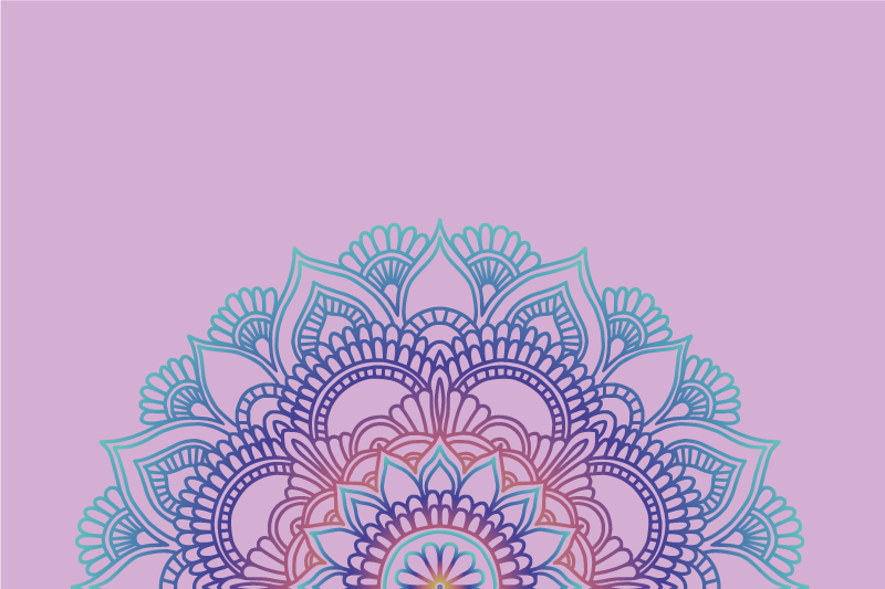 Oryginalne podkładki na stół Pół mandali - TenStickers