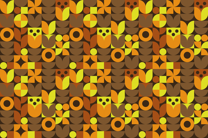 Podkładka na stół oryginalna kolorowe wzory geometryczne - TenStickers