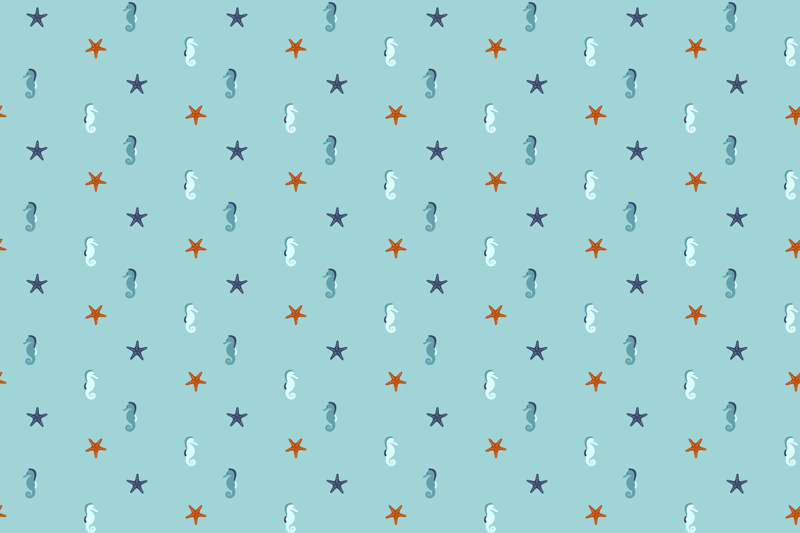 Podkładka na stół oryginalna wzór konika morskiego - TenStickers