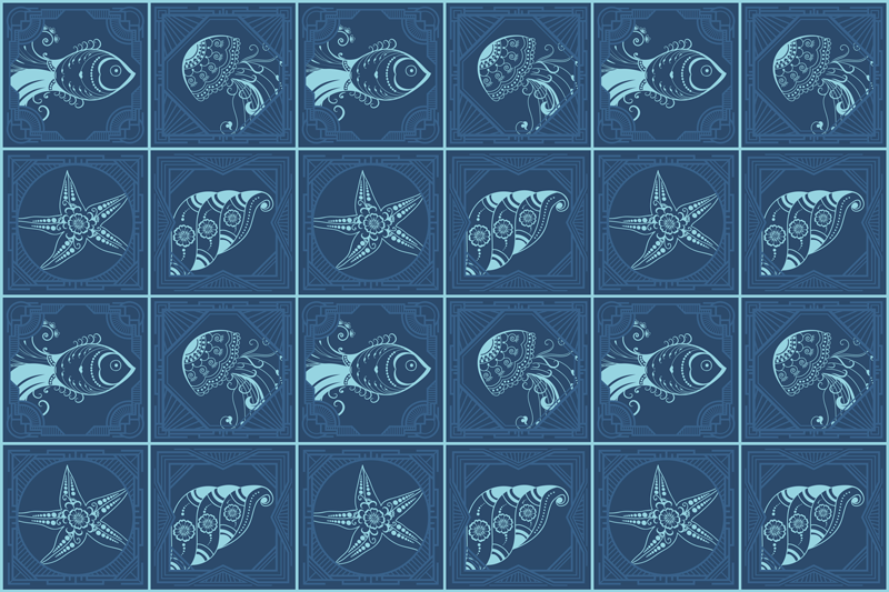 Podkładka na stół oryginalna w morski wzór - TenStickers