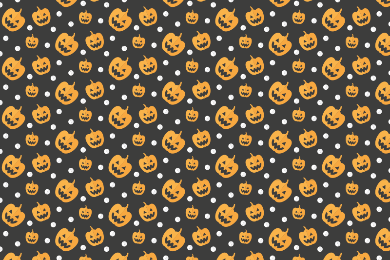 Podkładka na stół halloween w wzór dyniowy - TenStickers
