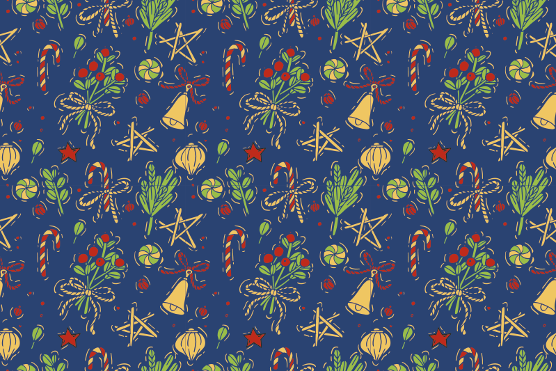 Podkładki na stół swiateczne świąteczne słodycze - TenStickers