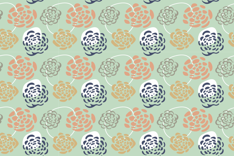 Podkładka na stół oryginalna z botanicznym wzorem - TenStickers