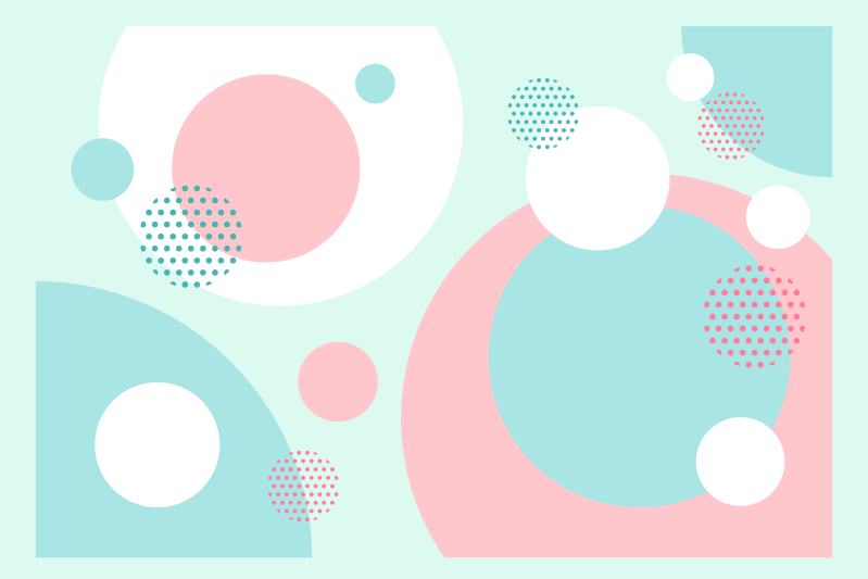 Podkładka na stół nowoczesna bloki kolorów geometrycznych - TenStickers