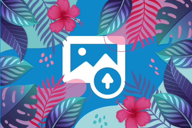 Podkładka na stół oryginalna kolorowe tropikalne liście - TenStickers