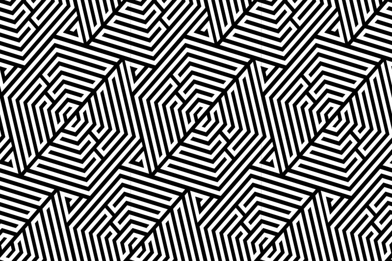 Podkładki na stół do restauracji elegancka czarno-biała - TenStickers