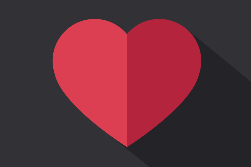 Podkładka na stół oryginalna w kształcie serca - TenStickers