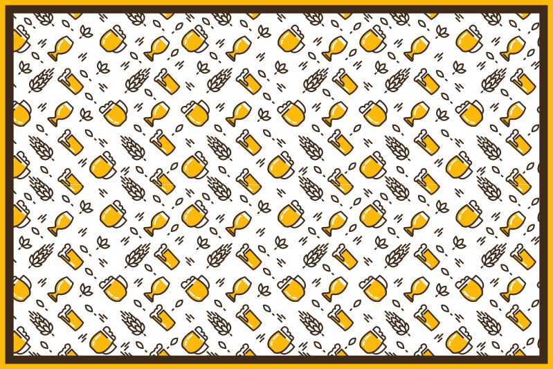 Podkładka na stół oryginalna ikony piwa rzemieślniczego - TenStickers