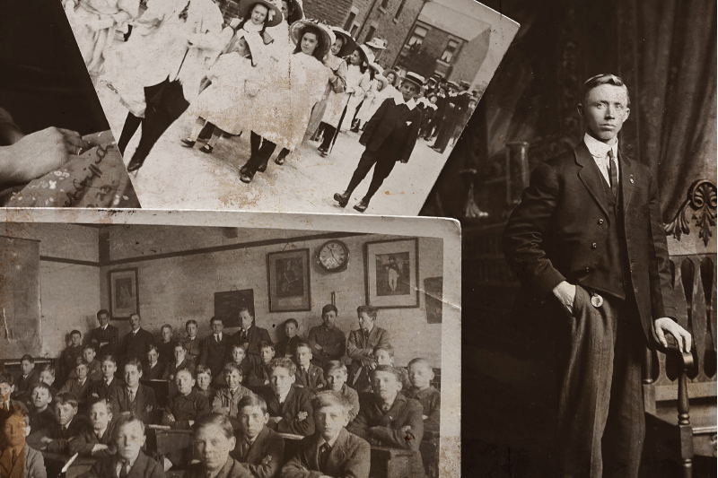 Podkładka na stół do domu z kolażem zdjęć vintage - TenStickers