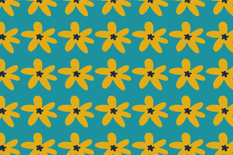 Podkładka na stół nowoczesna w intensywny kwiatowy wzór - TenStickers