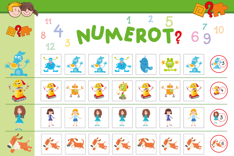 Podkładka na stół dla dzieci kolorowa tablica edukacyjna - TenStickers