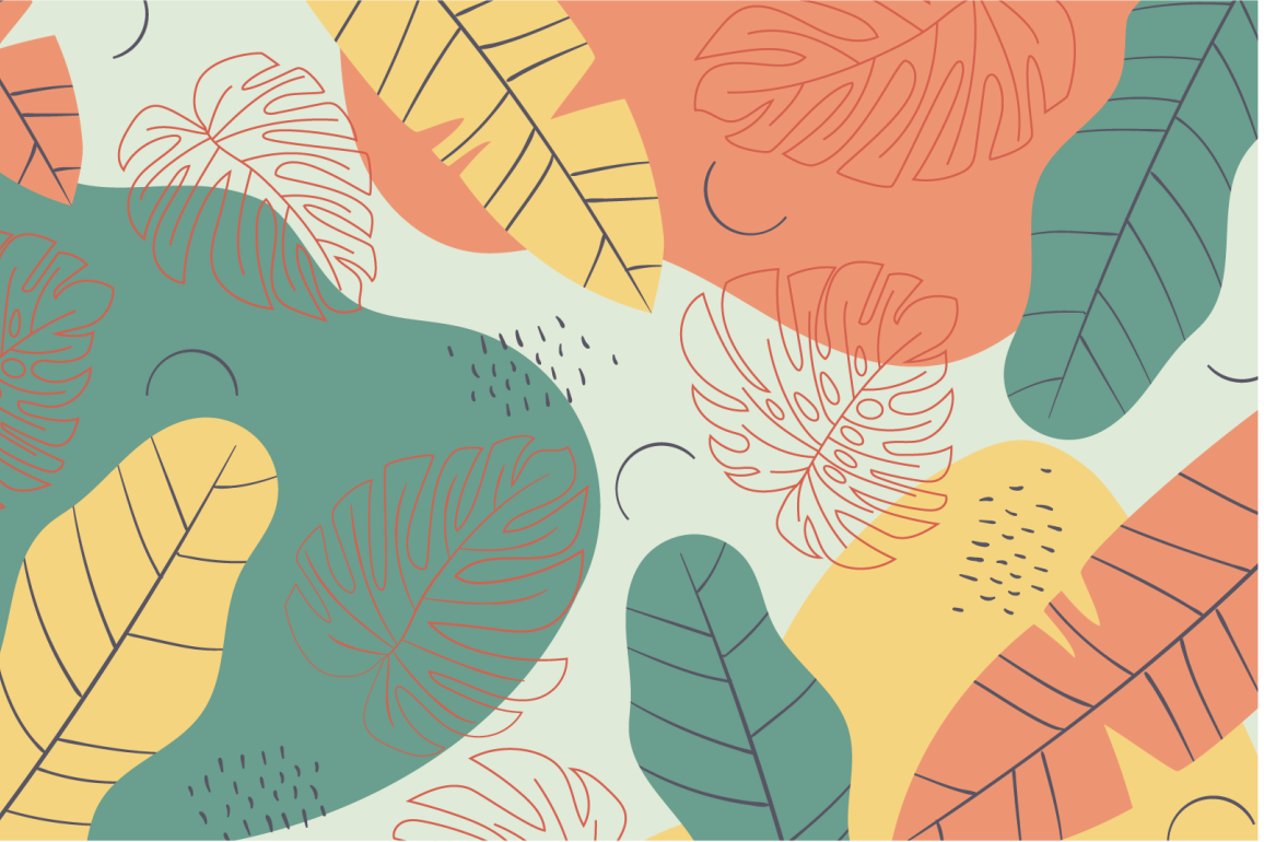 Podkładki na stół nowoczesne Kolorowe liście - TenStickers