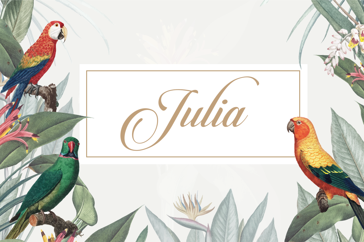 Podkładka na stół z imieniem eleganckie miejsce na imię - TenStickers