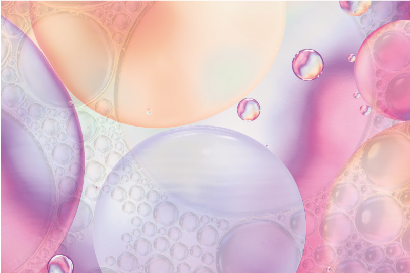 Podkładka na stół z wzorami kolorowa bąbelkowa powierzchnia - TenStickers