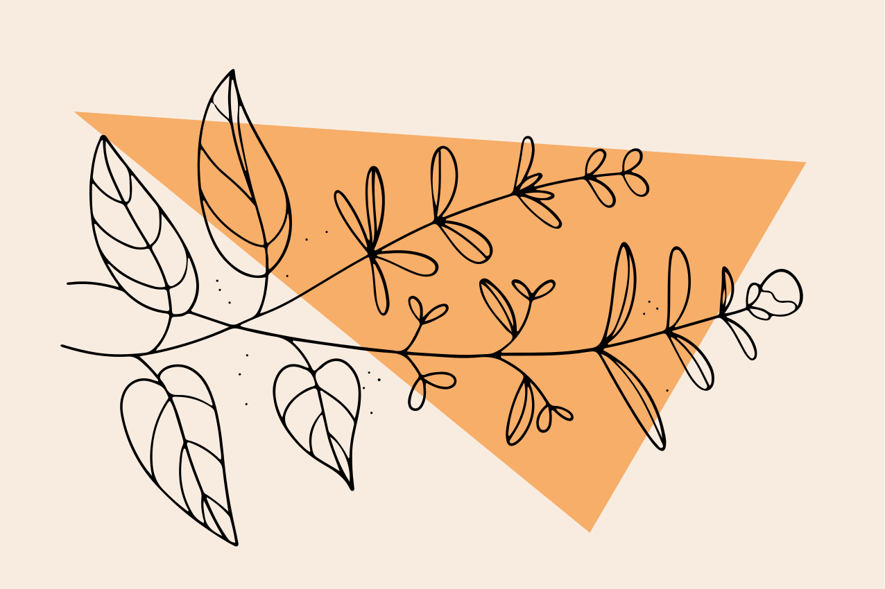 Podkładka na stół oryginalna kwiatowy abstrakt - TenStickers