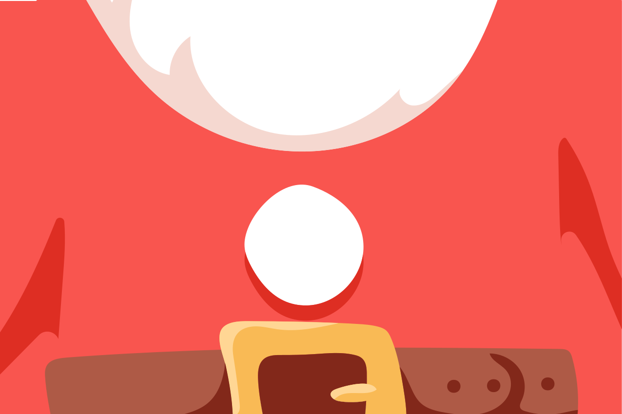 Podkładka na stół świąteczna z mikołajem - TenStickers