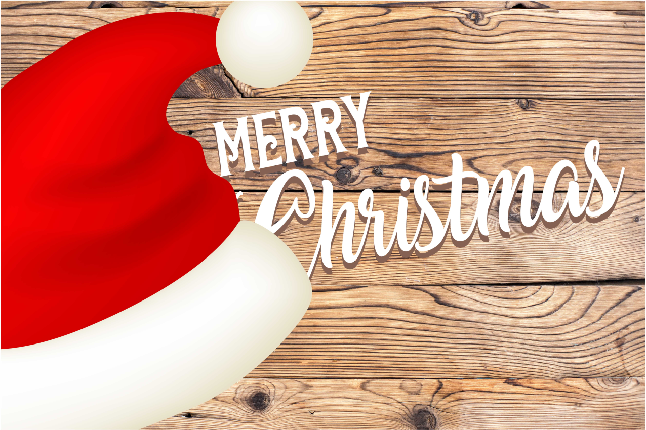 Podkładka na stół świąteczna czapka mikołaja - TenStickers