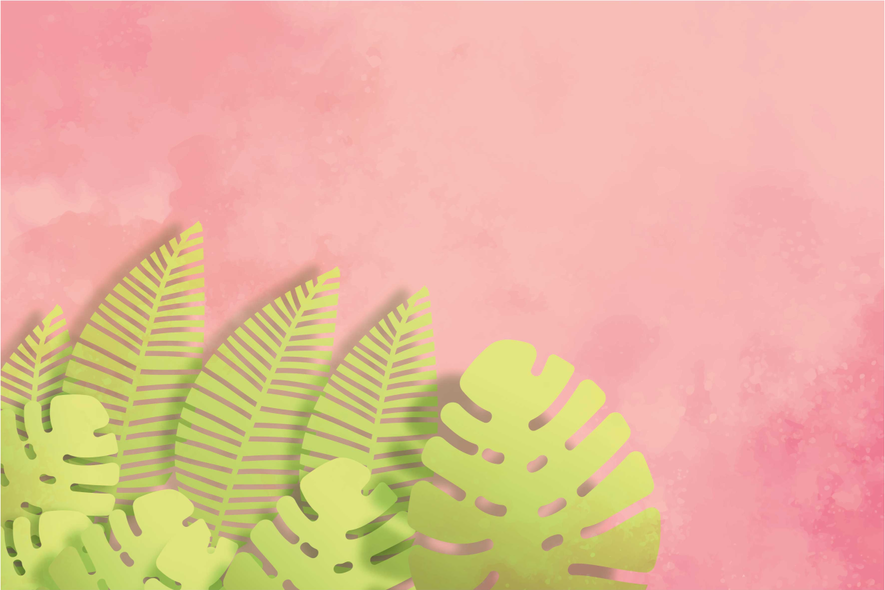 Podkładka na stół oryginalna układ liści botanicznych - TenStickers