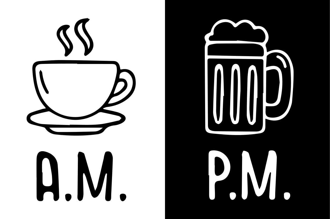 Podkładki na stół do restauracji Kawa i piwo - TenStickers